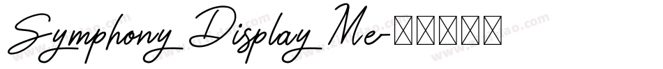 Symphony Display Me字体转换
